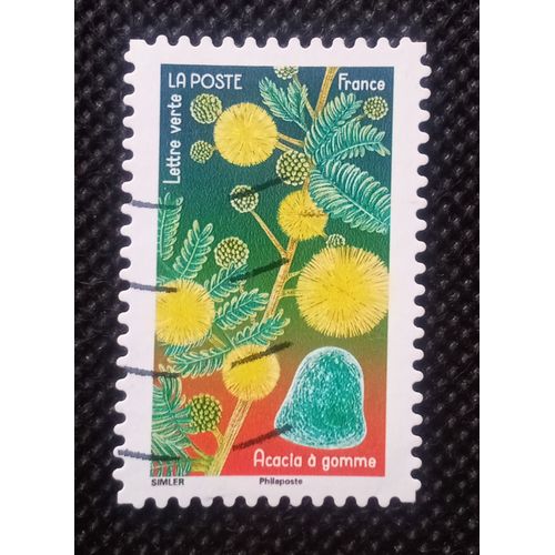 France 2022 Timbre Oblitéré Y&t 2135 Acacia À Gomme Et Boule De Gommedu Carnet Fleurs Et Douceurs