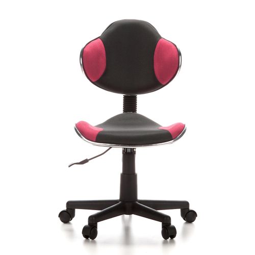 Chaise De Bureau / Siège Pivotant Enfant Kiddy Gti-2 Tissu Gris / Rose Hjh Office