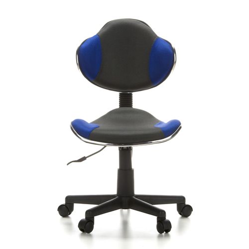Siège De Bureau / Siège Pivotant Kiddy Gti-2, Tissu Gris / Bleu Hjh Office