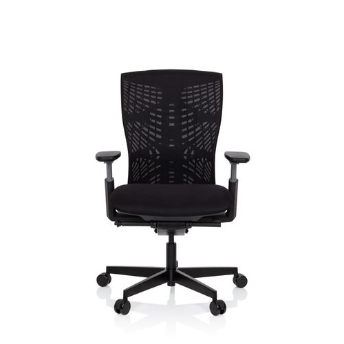 Chaise De Bureau / Siège Pivotant Skope Tissu Maille Noir Hjh Office
