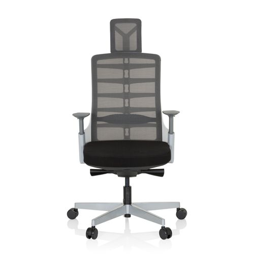 Chaise De Bureau / Fauteuil Bureau Skarif Tissu Maille / Tissu Blanc Hjh Office
