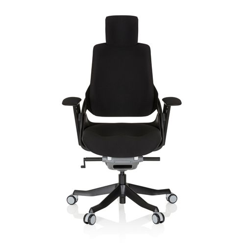 Chaise De Bureau / Siège Pivotant Spektre Black Tissu Noir Hjh Office