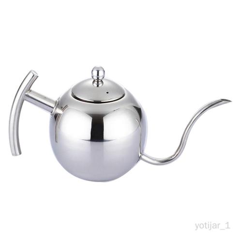 Yotijar Théière Cuisinière Élégante Inoxydable Bouilloire Avec Infuseur Accessoire Cuisine 1100ml