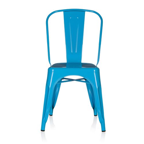 Chaise Vantaggio Comfort Métallique Bleu Clair Hjh Office