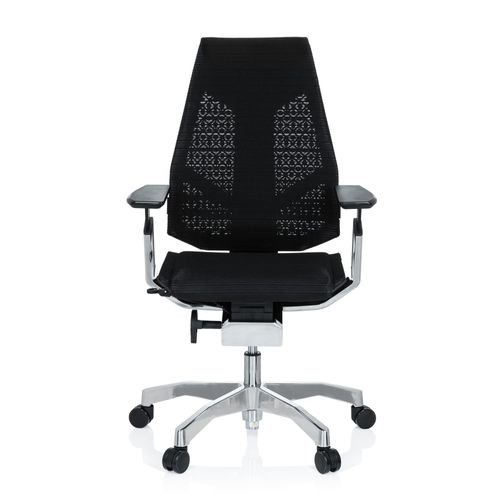 Chaise De Bureau / Chaise Pivotante Genidia Tissu Maille Noir