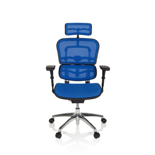 Siège De Bureau / Fauteuil De Direction Ergohuman Edition Tissu Maille Bleu Hjh Office