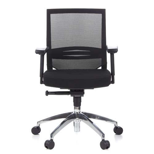 Siège De Bureau / Siège De Direction Porto Pro / Dossier, Tissu Maille Noir Hjh Office