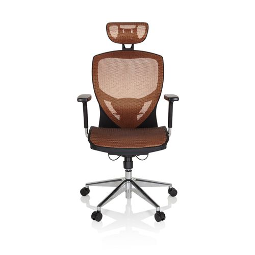 Siège De Bureau / Fauteuil De Direction Venus One, Tissu Maille Orange Hjh Office