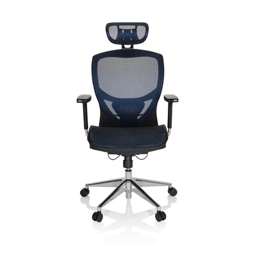 Siège De Bureau / Fauteuil De Direction Venus One, Tissu Maille Bleu Hjh Office