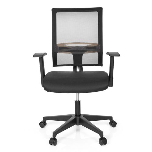 Chaise De Bureau / Siège De Bureau Office R8 Tissu Maille Noir Hjh Office