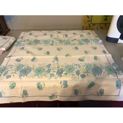 2 Taies Oreilleurs Fleur Bleues Vintage