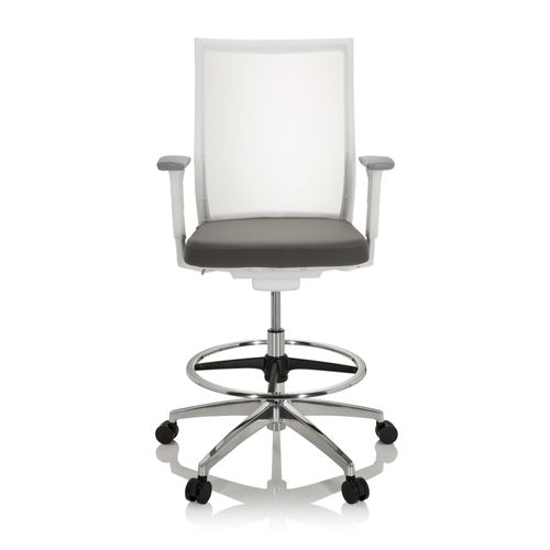 Siège Technique / Tabouret Technique Aspen Work W Tissu Maille Transparent / Tissu Gris Hjh Office