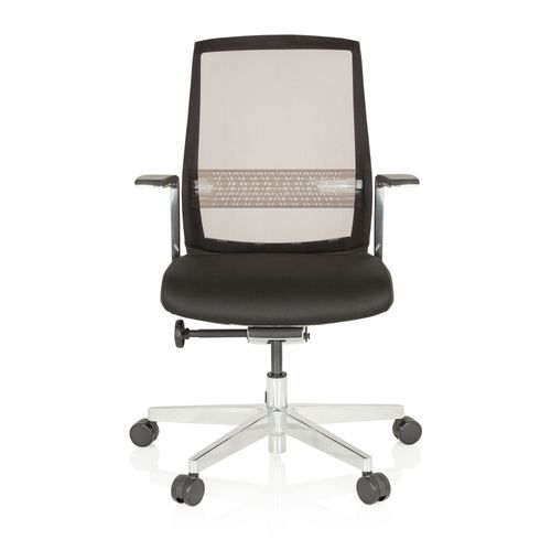 Chaise De Bureau / Siège Fountaine Pro Tissu Maille Transparent / Assise Tissu Noir Hjh Office