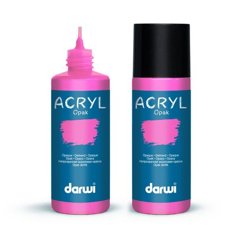 Peinture Acrylique - Rose Anglais - Tous Supports - Opaque - Indélébile - Darwi - 80ml