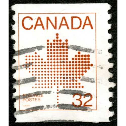 Timbre Oblitéré Canada , Postage, Postes, 1983, 32
