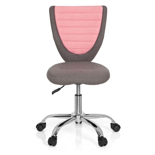 Chaise De Bureau Enfant / Siège De Bureau Enfant Kiddy Comfort Tissu Gris/Rose Hjh Office