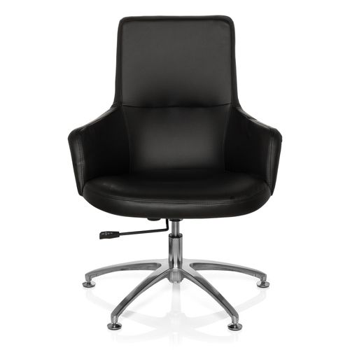 Chaise De Bureau / Chaise Polyvalente Shake 300 Similicuir Noir Hjh Office