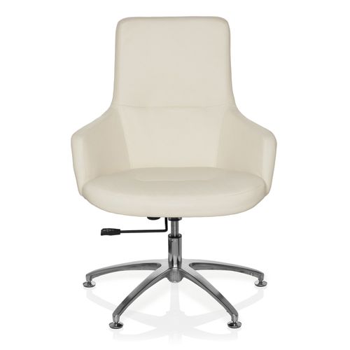 Chaise De Bureau / Chaise Polyvalente Shake 300 Similicuir Blanc Hjh Office