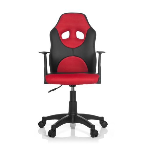 Chaise De Bureau / Siège Pivotant Kid Game Al Noir Rouge Hjh Office