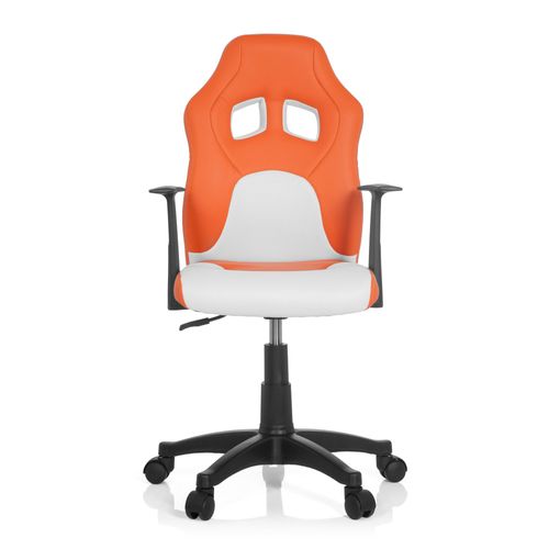 Chaise De Bureau / Siège Pivotant Teen Game Al Orange/Blanc Hjh Office