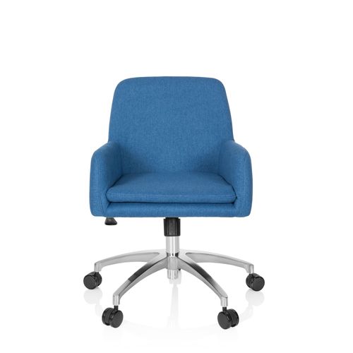 Chaise De Bureau / Pivotante Shake 400 En Tissu Bleu Foncé Hjh Office