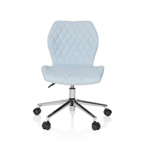 Chaise De Bureau / Chaise D'enfant Pour Enfants Joy Ii Tissu Bleu Clair Hjh Office