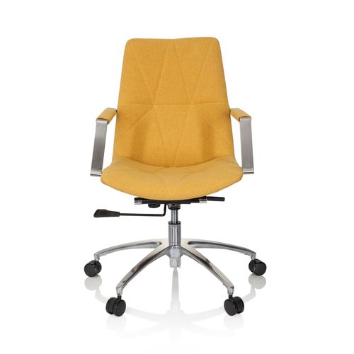 Chaise De Bureau / Siège Pivotant Saranto Ii Tissu Moutarde Hjh Office