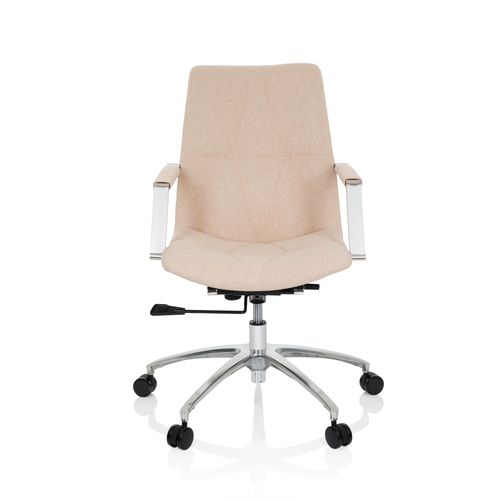 Chaise De Bureau / Siège Pivotant Saranto Ii Tissu Beige Hjh Office