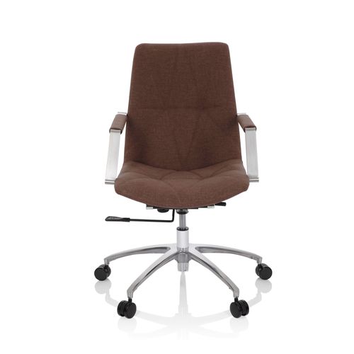 Chaise De Bureau / Siège Pivotant Saranto Plus Ii Tissu Marron Hjh Office