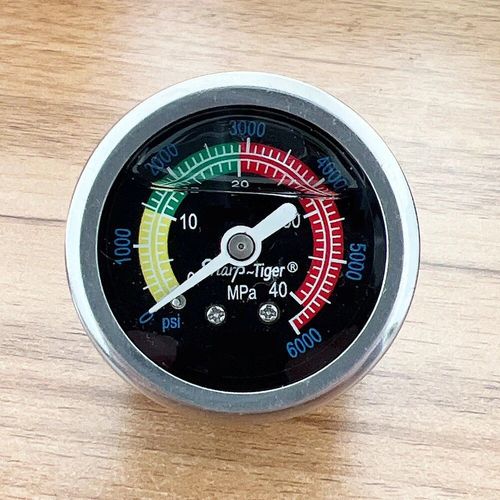 Jauge De Pression M10 Pour Pompe Pcp,4500psi,300bar,30mpa,3,4 Étages,Échelle Maximale 6000psi,400bar,40mpa,7000psi,500bar,50mpa,Pièces - Type Black
