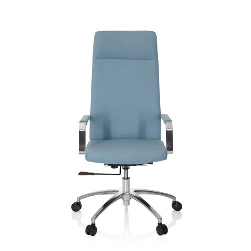Chaise De Bureau / Siège Pivotant Saranto Plus I Tissu Bleu Clair Hjh Office