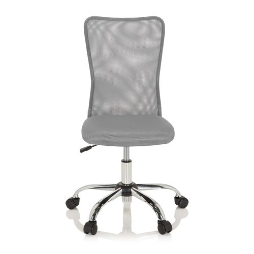 Chaise De Bureau Pour Enfant Kiddy Net I Tissu Maille Gris Hjh Office
