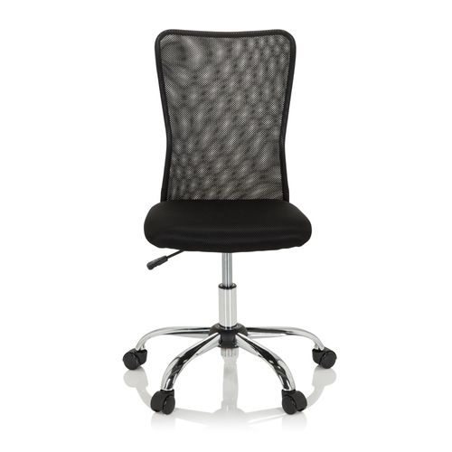 Chaise De Bureau Pour Enfant Kiddy Net I Tissu Maille Noir Hjh Office