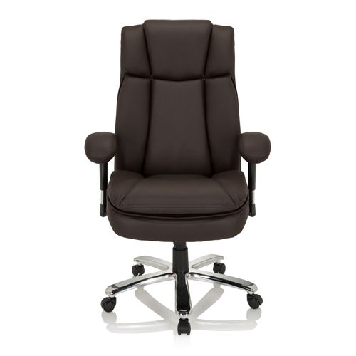 Siège De Bureau Builder Xxl I Similicuir Brun Foncé Hjh Office