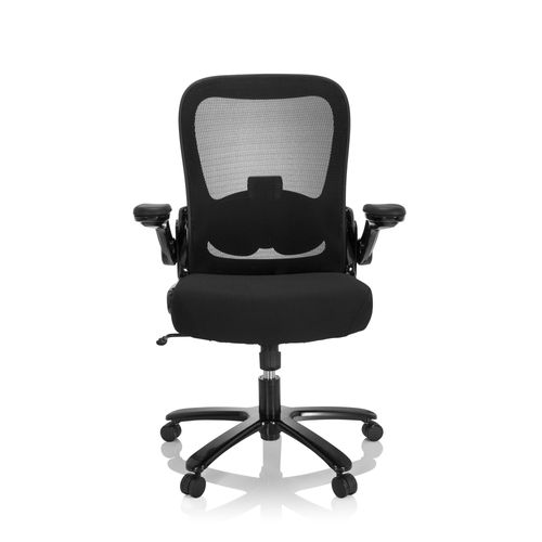 Chaise Lourdes Confortables / Siège De Bureau Instructor Sw I - Xxl Tissu Maille / Tissu Noir Hjh Office
