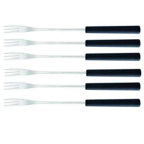 tableandcook - lot de 6 fourchettes pour fondue noir - 3008188
