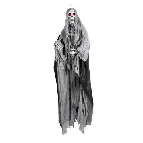 Squelette À Suspendre Gris Halloween 180 Cm