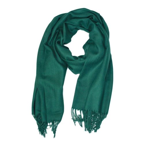 Echarpe Uni En Laine Vert Femme