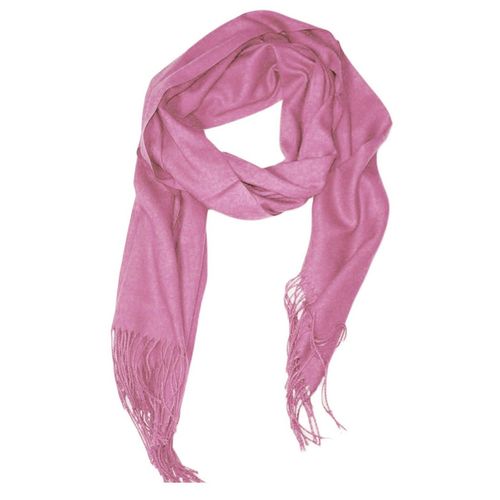 Echarpe Uni En Laine Rose Femme