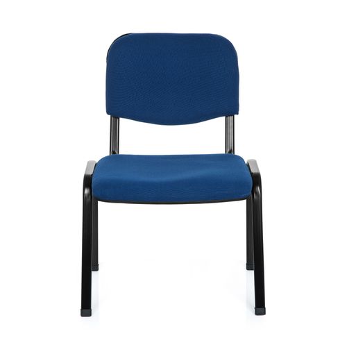 Chaise De Conférence / Chaise Visiteur / Siège Xt 600 Xl Bleu Hjh Office