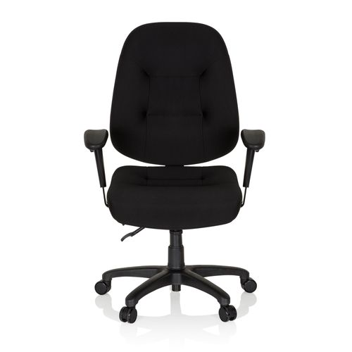 Chaise De Bureau / Fauteuil De Bureau Zenit Xxl Noir Hjh Office