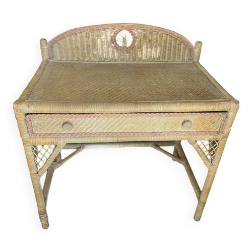 Bureau Rotin Vert