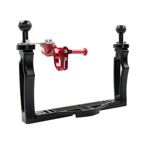 Stabilisateur pour caméra de plongée sous-marine,pour GoPro IL Sony DSLR - Type BlackTray RedShutter