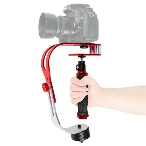 Stabilisateur de caméra numérique portable en alliage d'aluminium,pour Gopro DSLR SLR Sport DV,universel rouge