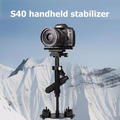 Stabilisateur vidéo portatif en alliage d'aluminium S40 de 40cm,pour stabilisateur de caméra Steadycam pour Canon Nikon Sony DSLR