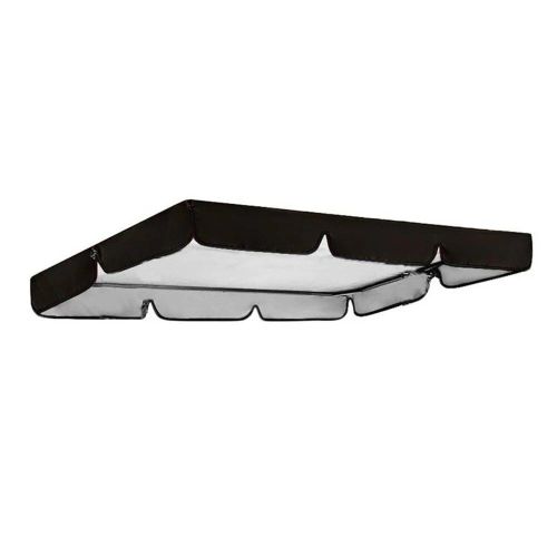 Canamendments-Juste De Chaise Pivotante De Jardin,Remplacement Pour Balançoire,2 Ou 3 Places,Tente Extérieure,Auvent De Plage,Protection Solaire - Type Black