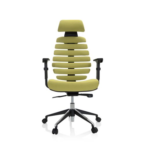 Chaise De Bureau / Chaise Pivotante Ergo Line Ii Pro Tissu Vert Hjh Office