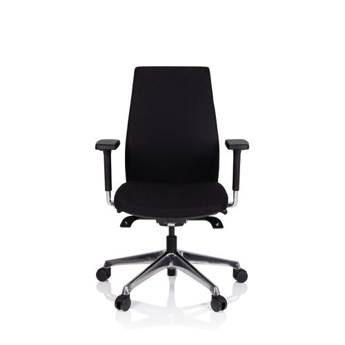 Chaise De Bureau / Fauteuil Pivotant Skave 300 Tissu Noir Hjh Office