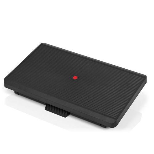 Repose-Pied Piedino Stripe Pro Noir Inclinable Et Réglable En Hauteur Hjh Office