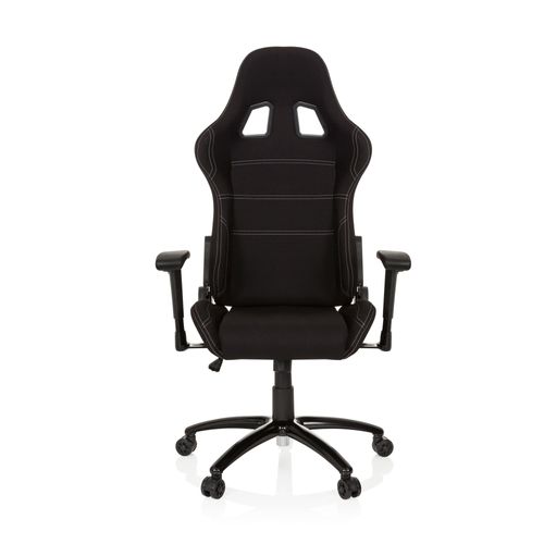 Chaise Gaming / Fauteuil Gamer Game Force Tissu Noir Hjh Office